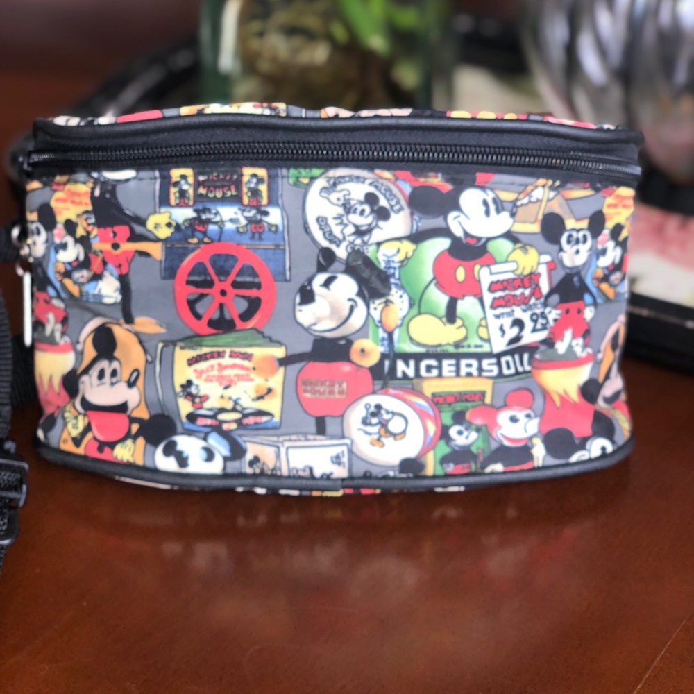 Vintage Nicole Miller x Disney Mickey Mouse Print Fanny Pack Waist Bag